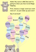Big Ted A4 Magic Tapping Sheet Big Ted A4 Magic Tapping Sheet